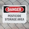 Signmission Pesticide Storage Area Danger Sign, Plastic, 10in W x 7in L, 2PK OS-2PACK-DS-P-710-L-1971 - alternate 7